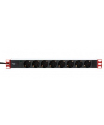 NO BRAND - Multipresa per Rack 19" 8 posti Spina Schuko
