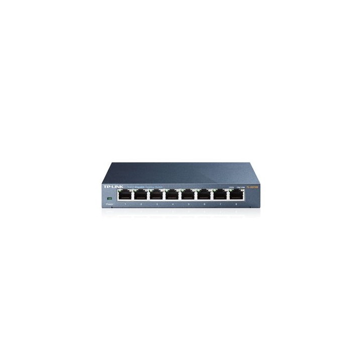SWITCH 8 PORTE Metal Case GIGABIT 10/100/1000