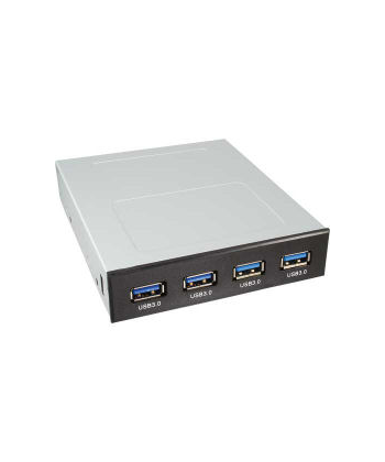 Pannello 3.5" 4 porte USB 3.0 NERO