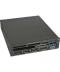 Pannello 3.5" card reader 3 x USB 2.0 black 1 x usb 3.0 1 x esata