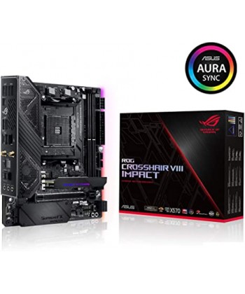ASUS - Crosshair VIII Impact WiFi X570 DDR4 M.2 Mini-DTX - Socket AM4
