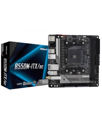 ASROCK - B550-ITX/AC WiFi DDR4 M.2 Mini-ITX Socket AM4