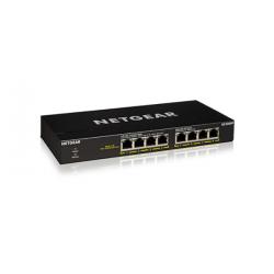 NETGEAR GS308PP SWITCH POE + NON GESTITO CON 8 PORTE GIGABIT ETHERNET, 83W POE + BUDGE, FANLESS