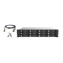 12-bay 2U rackmount SAS 12Gbps JBOD expansion enclosure with SAS expander