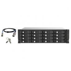16-bay 3U rackmount SAS 12Gbps JBOD expansion enclosure with SAS expander
