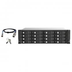 16-bay 3U rackmount SAS 12Gbps JBOD expansion enclosure with SAS expander