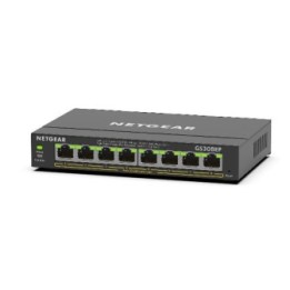 NETGEAR S308EP SWITCH GIGABIT ETHERNET SMART MANAGED PLUS POE+ CON 8  PORTE POE+ E UN BUDGET POE TOTALE DI 62 W PER L'ALIMENTAZI