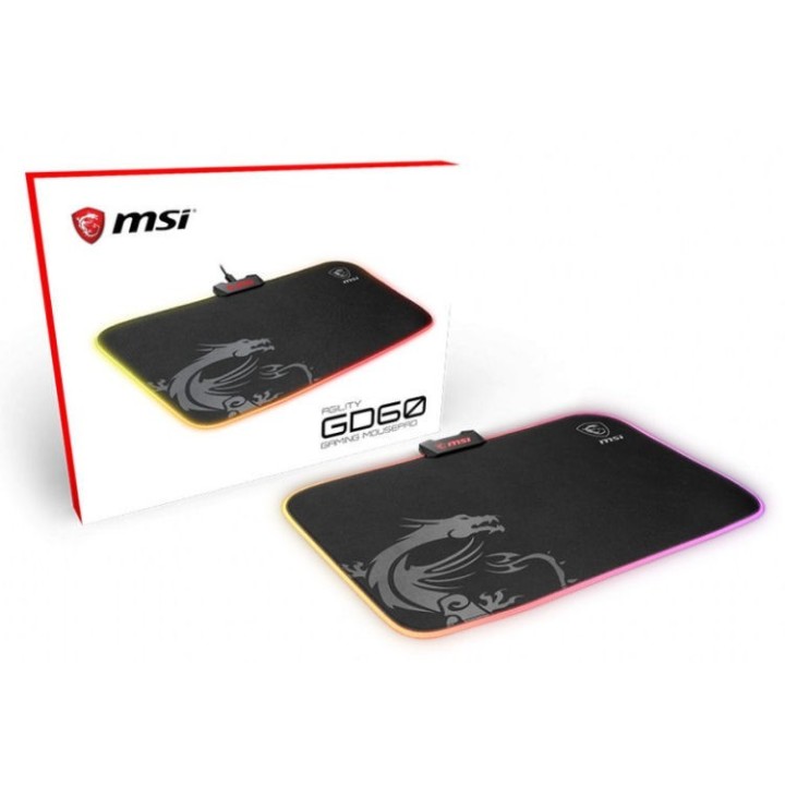 MSI - MousePad Gaming RGB Agility GD60 386x290 mm