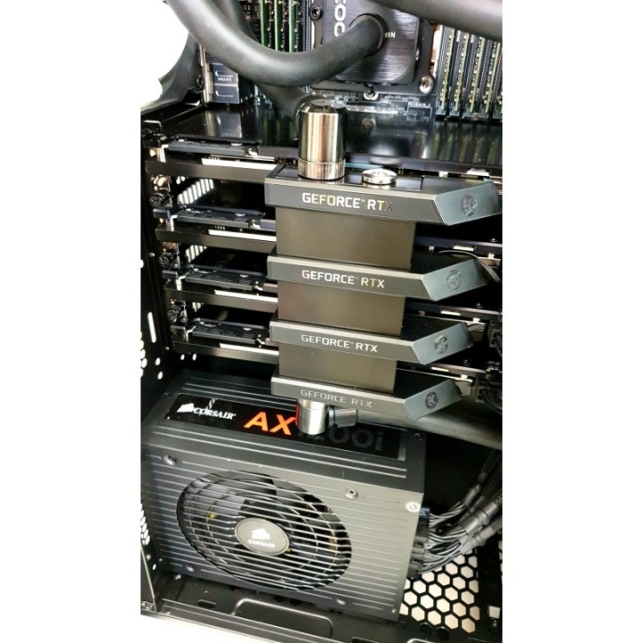 Syspack Computer - Deep36-X4 Dual Xeon Gold 36 Core 256GB SSD 1TB+4TB 4 x Titan RTX 24GB Liquid Cooled