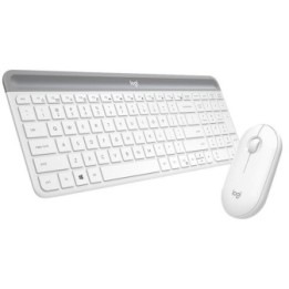 LOGITECH - MK470 White Wireless Desktop