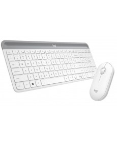 LOGITECH - MK470 White Wireless Desktop