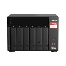 8-BAY NAS  AMD RYZEN V1000 SERIES V1500B 4C/8T 2.2GHZ  8GB DDR4 RAM (2X SODIMM SLOTS, MAX. 64GB, OPTIONAL ECC RAM SUPPORT), 8X S