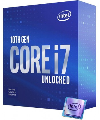 INTEL - CORE i7 10700KF 3.8Ghz 8 Core HT no graphics Socket 1200 no FAN