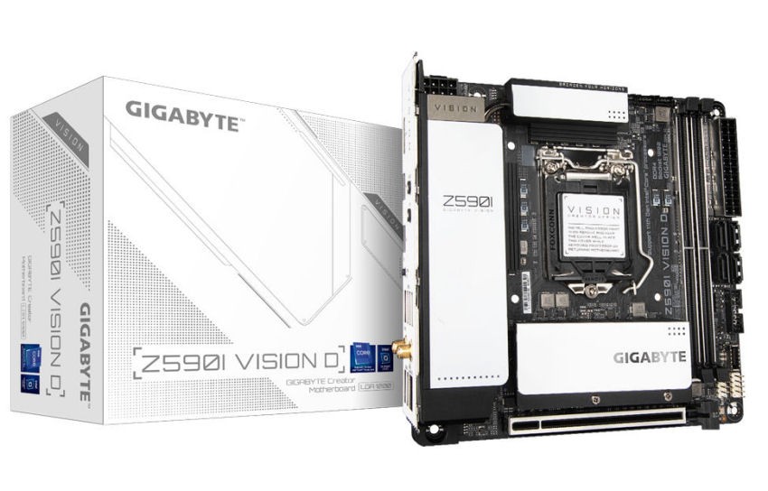 GIGABYTE - Z590I Vision D WiFi DDR4 Dual M.2 Thunderbolt 4 Mini-ITX