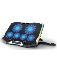 EWENT - Supporto raffreddamento notebook con 6 ventole RGB a velocità regolabile 