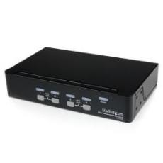 Switch KVM professionale USB VGA a 4 porte con hub - Commutatore VGA montabile su rack 1U 1920x1440 (SV431USB)