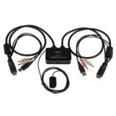 Switch KVM cavo HDMI USB 2 porte con audio e switch remoto Alimentazione USB