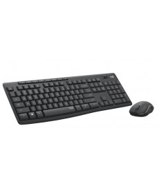 LOGITECH - MK295 Silent Wireless Desktop Black