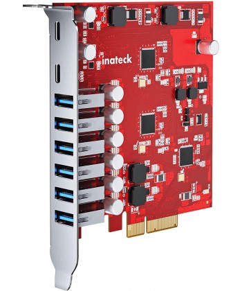 NO BRAND - Controller 6 x USB 3.2 + 2 x USB Type-C Gen2 PCI-Express 4x