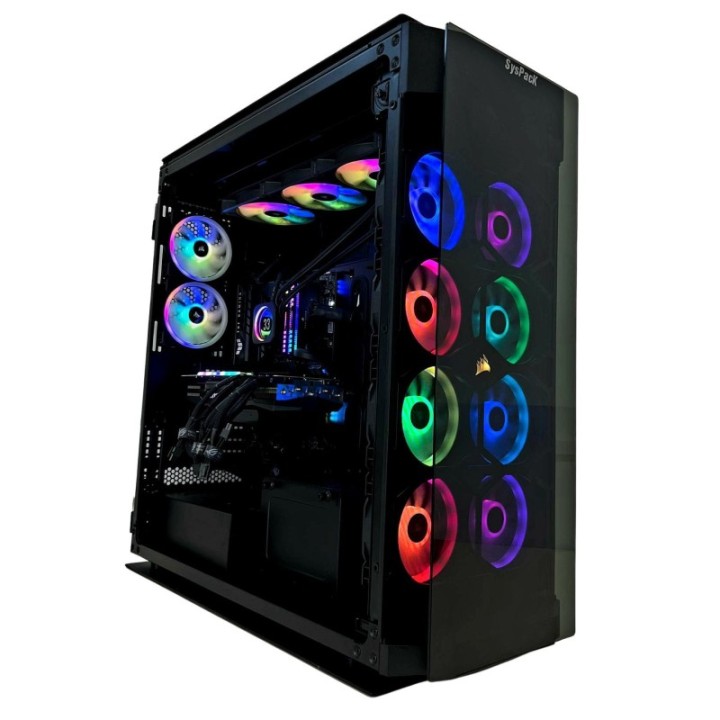 Syspack Computer -  Crystal iCUE EVO i9 12900KS 64GB SSD 2TB RTX 3090 Ti 24GB Gaming PC 