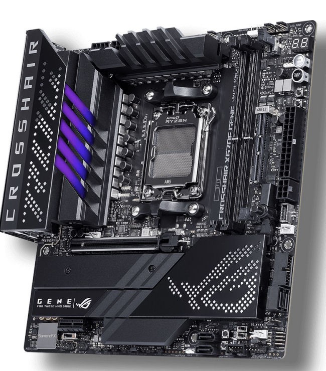 ASUS ROG Crosshair X670E Gene WiFi Triple DDR5 mATX Socket