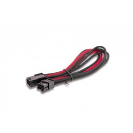 ITEK - Cavo alimentazione Sleevato PCIe 6Pin Femmina a 6Pin Maschio, 250mm, Nero Rosso