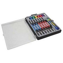 Cacciaviti di precisione per micro elettronica con 22 punte intercambiabili