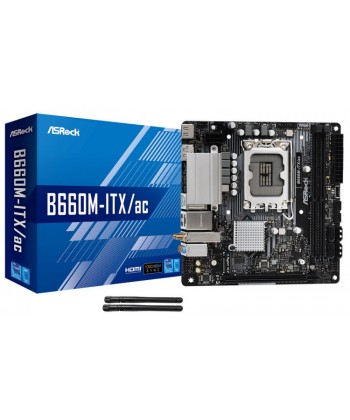 ASROCK - B660M-ITX/AC WiFi DDR4 M.2 Mini-ITX Socket 1700
