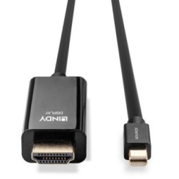 LINDY - CAVO MINI DisplayPort HDMI 4K 2M