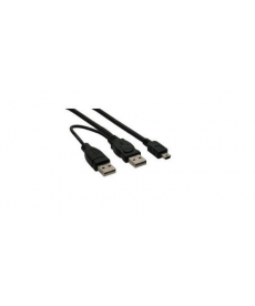 CAVO USB MINI a Y sdoppiato 2xUSB type A