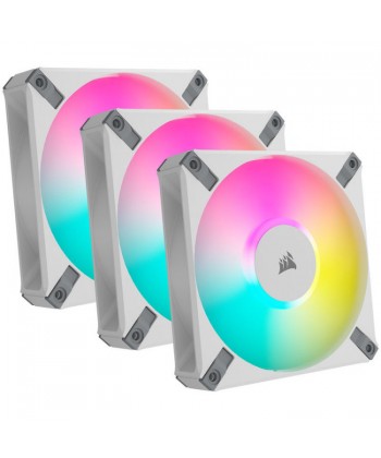 CORSAIR - AF Elite RGB White Kit 3x120mm con Lighting Node Core