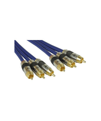 CAVO AUDIO/VIDEO 3xRCA M/M 5mt Premium