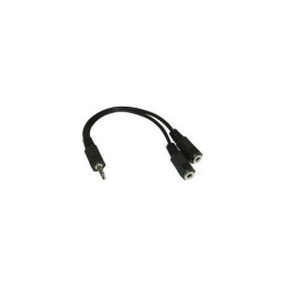 CAVO JACK 3,5mm M A 2 JACK F 0,2mt