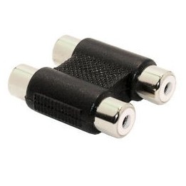 ADATTATORE AUDIO 2X RCA F/F