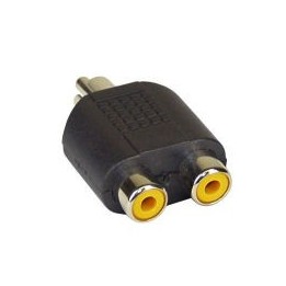 ADATTATORE AUDIO RCA M A 2X RCA F