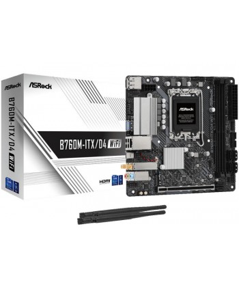 ASROCK - B760M-ITX/D4 WiFi DDR4 M.2 Mini-ITX Socket 1700