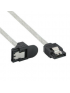 NO BRAND - CAVO SATA 6gbs ROTONDO L-FORM CONNETTORE 90 GRADI 30cm TRASPARENTE