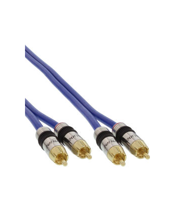 CAVO PREMIUM 2xRCA PIN DORATI 2mt