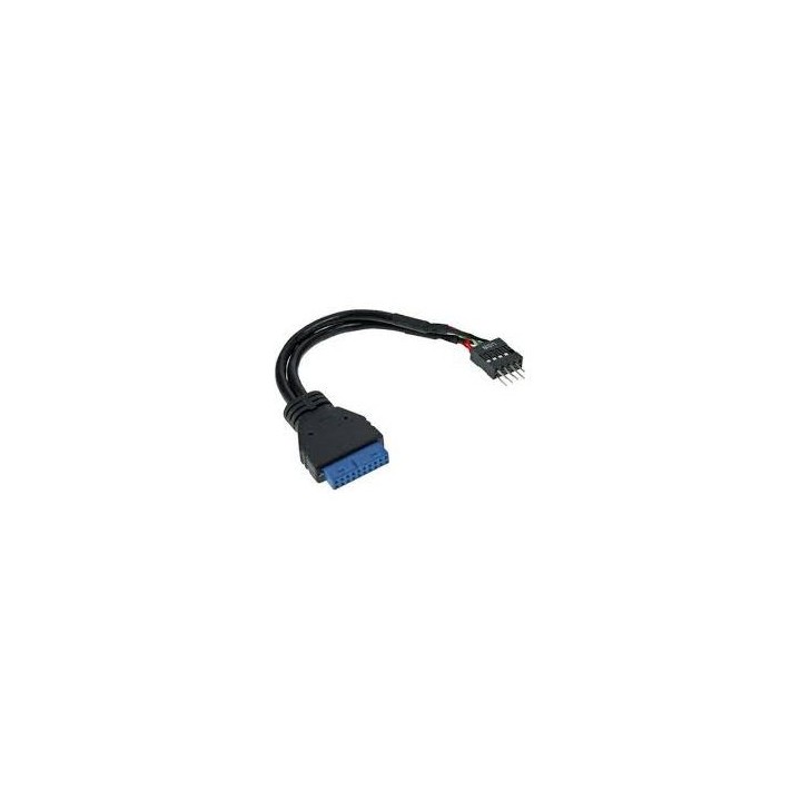 ADATTATORE USB 3.0 19PIN F A USB 2.0 INTERNO 2X4PIN F 0,15M