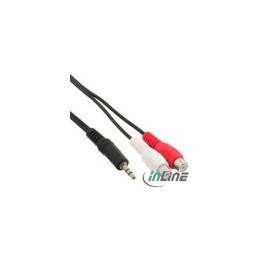 CAVO PROLUNGA 2 RCA F A JACK M 3,5mm 1mt