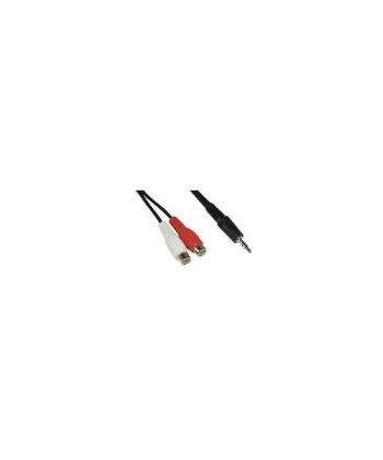 CAVO PROLUNGA 2 RCA F A JACK M 3,5mm 2mt