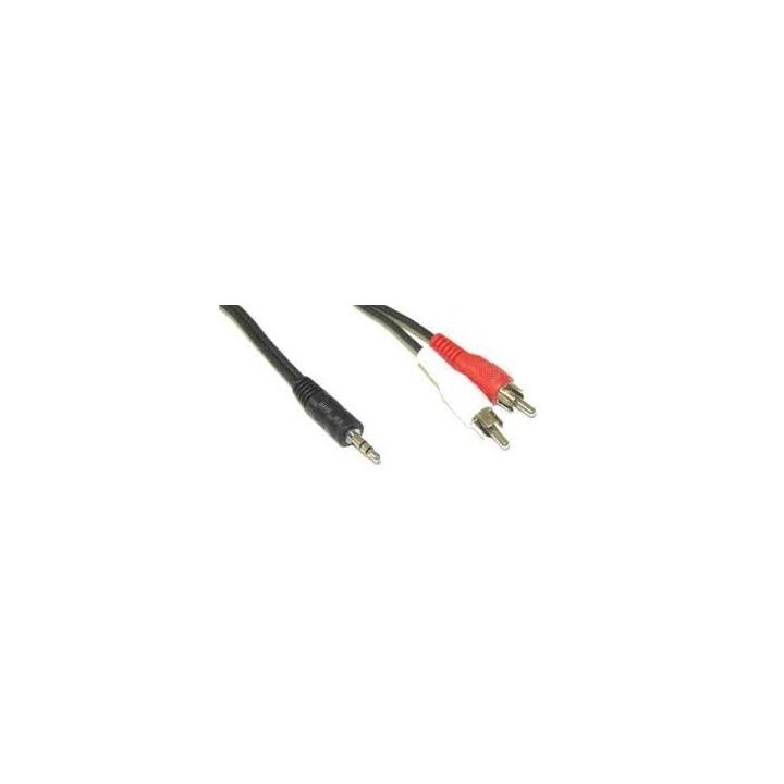 CAVO JACK 3,5mm M a 2 RCA M 0,5mt