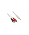 CAVO da 2 RCA M a JACK M 3,5mm 1mt white