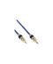 CAVO PREMIUM BLU JACK 3,5mm M A JACK M 20mt PIN DORATI