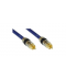 CAVO BLU RCA premium 50 Ohm pin dorati 0,5mt