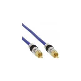 CAVO  BLU RCA premium 50 Ohm pin dorati 7mt