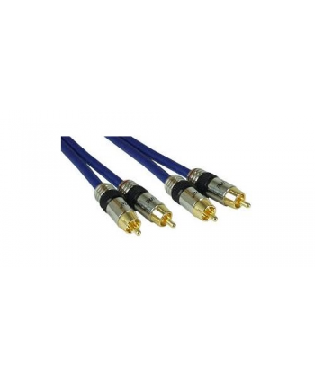 CAVO PREMIUM 2xRCA PIN DORATI 10mt