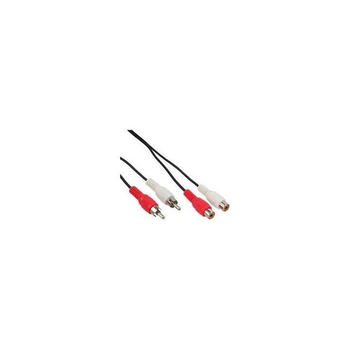 CAVO PROLUNGA 2 RCA F a 2 RCA M 5mt