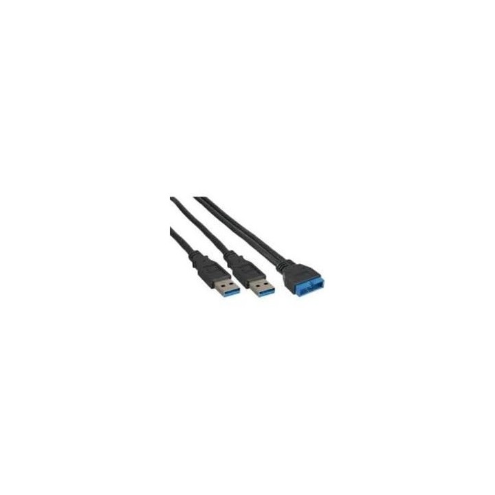 CAVO USB3.0 INTERNO TERMINALE 19PIN M A 2 TYPE A MASCHIO 0,40MT