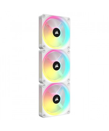 CORSAIR - QX120 White RGB iCUE Link Kit 3 Ventole 120mm + Controller